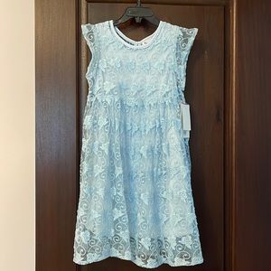 Pippa & Julie beautiful baby blue dress size 6 NWT